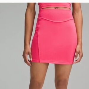 NWT Lululemon Scuba High-Rise Mini Skirt glaze pink xs